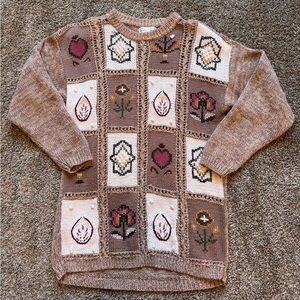Vintage Jennifer Reed Hand Knit 3D Sweater